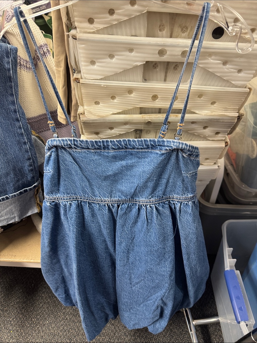 American eagle denim bubble dress M // 082749